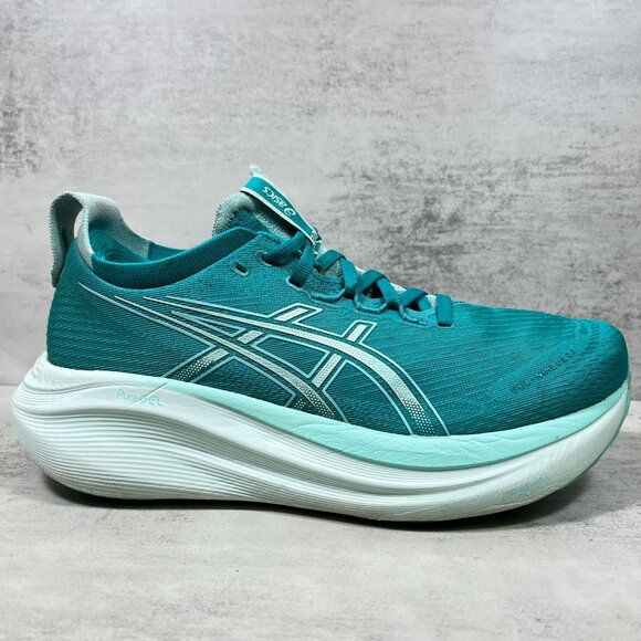 Asics Gel Nimbus 27 Running Shoes - Women's Size 8.5 - Green - Picture 4 of 9